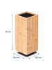 relaxdays Messerblock in Natur - (B)10,5 x (H)26 x (T)10,5 cm