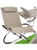 tectake ergonomische Sonnenliege, Belastbarkeit 150 kg, 150 x 73 x 93 cm