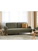 Beliani 3-Sitzer Sofa TUVE in Grün/Heller Holzfarbton - (W) 199 x (H) 85 x (L) 90 cm
