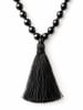 collezione alessandro Lange Kette " Dehli " in schwarz