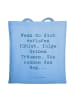 Mr. & Mrs. Panda Tote Bag Spruch Selbstzweifel und Träume mit Sp... in Sky Blue