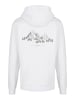 F4NT4STIC Basic Hoodie Mountain Berge Urlaub Winter Schnee Ski in weiß