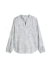 Bedruckte Bluse loose in Light Blue