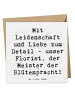 Mr. & Mrs. Panda Einladungskarte Spruch Florist Kunst mit Spruch in Weiß