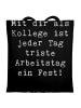 Mr. & Mrs. Panda Shopping Tasche Spruch Fest Kollege mit Spruch in Schwarz