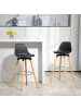 HOMCOM Barhocker-43B x 43L x 91H cm-Schwarz