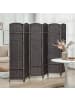 HOMCOM Paravent-160L x 1,6B x 170H cm-Braun