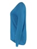 Hailys Dünner Pullover Rundhals Langarm Basic Shirt Ma44rin in Blau