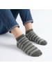 Yuhu Herren Sneaker-Socken Camouflage 5er Pack Einheitsgröße in Grau