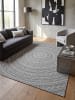 KADIMA DESIGN Teppich rund Orientalisch flachgewebt pflegeleicht Wohnzimmer Flur in Anthrazit