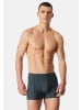 Schiesser Retro Short / Pant 95/5 Essentials - Cotton in Dunkelblau / grün