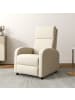 HOMCOM Relaxsessel in Cremeweiß 86L x 64B x 102H cm