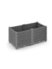 relaxdays Pflanzkübel in Grau - (B)80 x (H)38 x (T)40 cm