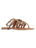 Les Tropéziennes par M Belarbi Ophynea-Ledersandalen Braun