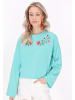 IZIA Sweatshirt in turquoise