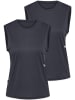 Hummel Ärmellose Tops 2er-Set Rundhals Regular Fit in Dunkelblau