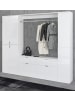 Inn.Furn Garderobenschrank weiß Hochglanz 212 cm, 21 Fächer, Schuhschrank