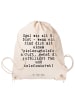 Mr. & Mrs. Panda Stoffrucksack Egal wie alt du... mit Spruch in Creme