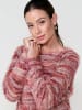 KOROSHI Women's sweater soft fur effect knit in rot