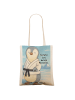Mr. & Mrs. Panda Tragetasche Pinguin Karate Design mit Spruch in Weiß