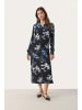 PART TWO Kleid LamiyaPW Gerade Passform in Dark Navy Blurred Flower