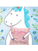 Mr. & Mrs. Panda Sofakissen Einhorn Schwein mit Spruch in Rot Pastell