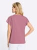 Sieh an! Rundhals-Shirt in altrosa-fuchsia-bedruckt