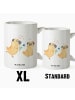 Mr. & Mrs. Panda Weiße Tasse Mops Verliebt ohne Spruch in Weiß