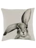 Chic Antique Kissenbezug HASE mit SCHLAPPOHR Beige 45x45 cm