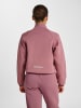 Hummel Halbreißverschluss Jacke Reflektierend Logo Hmltech Damen in WISTFUL MAUVE