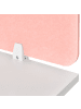 Beliani Schreibtischtrennwand SPLIT in Rosa - (W) 160 x (H) 50 x (L) 1 cm
