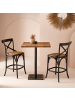 Signature Thekenstuhl BISTROT in Schwarz - (W) 96 x (H) 51 x (L) 50cm