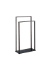 relaxdays Handtuchständer in Bronze/Schwarz - (B)45 x (H)80 x (T)20 cm