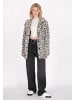 myMo Damen Coat in Weiss Schwarz