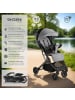 tectake Buggy-Kinderwagen Finn für 0 bis 36 Monate geeignet, Belastbarkeit 15 kg, grau