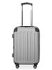 Hauptstadtkoffer Spree - Koffer Flugzeug Trolley Handgepäck Hartschale TSA 42L in Silber