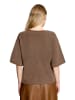 Betty Barclay Strickpullover kurzarm in Dark Coffee