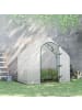 Outsunny Gewächshaus 180L x 100B x 168H cm Weiß
