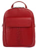Cluty Rucksack echt Leder in rot