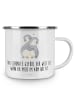 Mr. & Mrs. Panda Geschenktasse Pinguine Kuscheln mit Spruch in Weiß