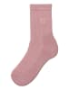 ELBSAND Socken in 1x rosa, 1x apricot, 1x gelb