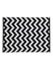 Framsohn 2er Set: Zwirnfrottier Badematte  "Chevron" in schwarz (L) 70 x (B) 50 cm