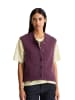 Marc O'Polo DENIM Ärmelloser Cardigan cropped in Dark Red Melange