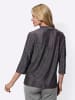 Sieh an! 2-in-1-Shirt in schwarz-silberfarben
