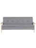 Beliani 3-Sitzer Sofa TJORN in Grau/Braun - (W) 204 x (H) 84 x (L) 85 cm