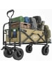 Outsunny Bollerwagen,94cm x 57cm x 100cm,braun