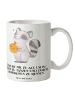 Mr. & Mrs. Panda Teebecher Waschbär Kürbis mit Spruch in Weiß