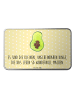 Mr. & Mrs. Panda Aufbewahrungsbox Avocado Kern mit Spruch in Gelb Pastell