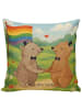 Mr. & Mrs. Panda Sofa Kissen Bären Gay Pride Design ohne Spruch in Weiß