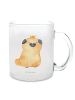 Mr. & Mrs. Panda Tee Tasse Mops Krone ohne Spruch in Transparent